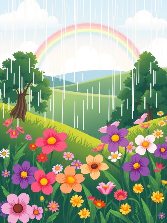 merciful rain clipart illustration