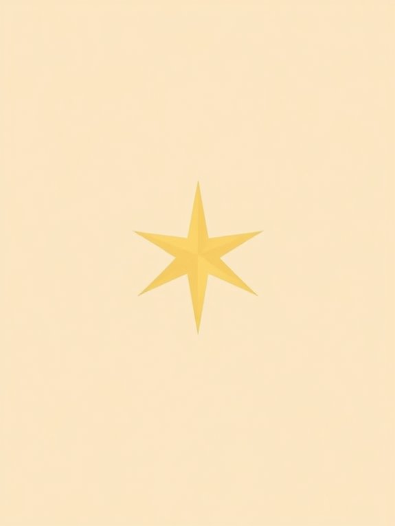 minimalist bethlehem star clipart