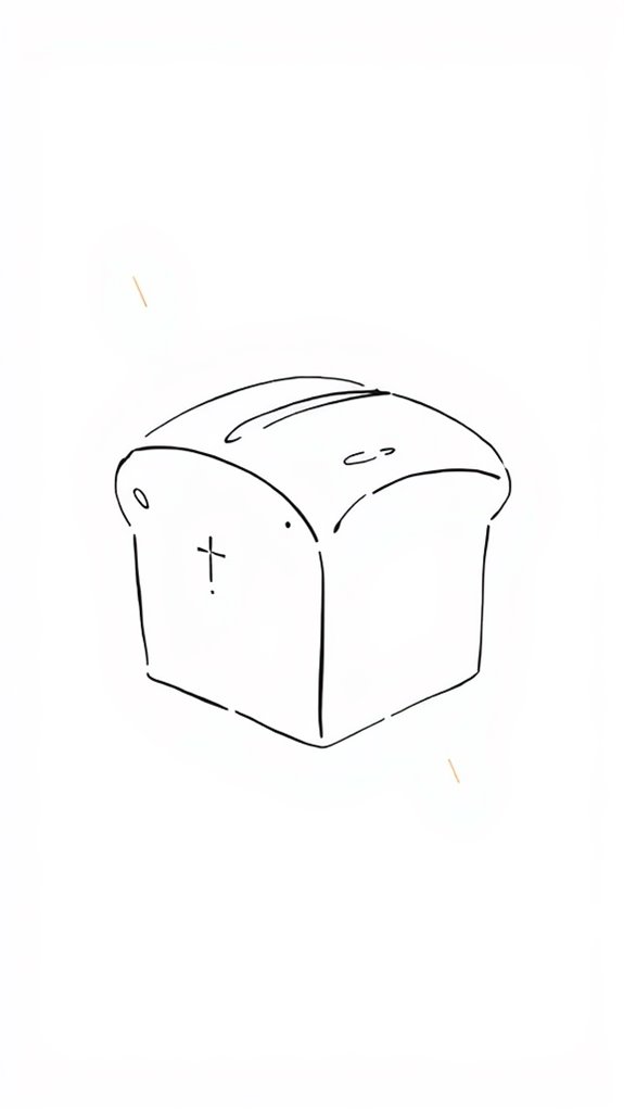 minimalist bread illustration design