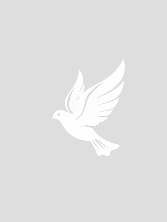 minimalist dove clipart design