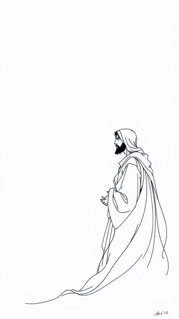 minimalist jesus disciple illustration