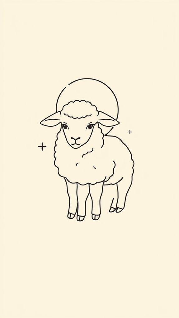 minimalist lamb of god