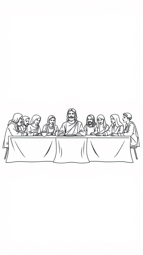 minimalist last supper art