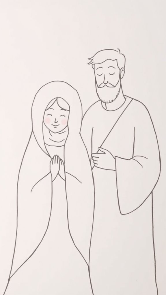 minimalist mary and joseph