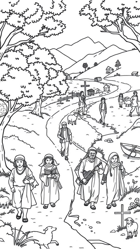 missionary journey coloring page