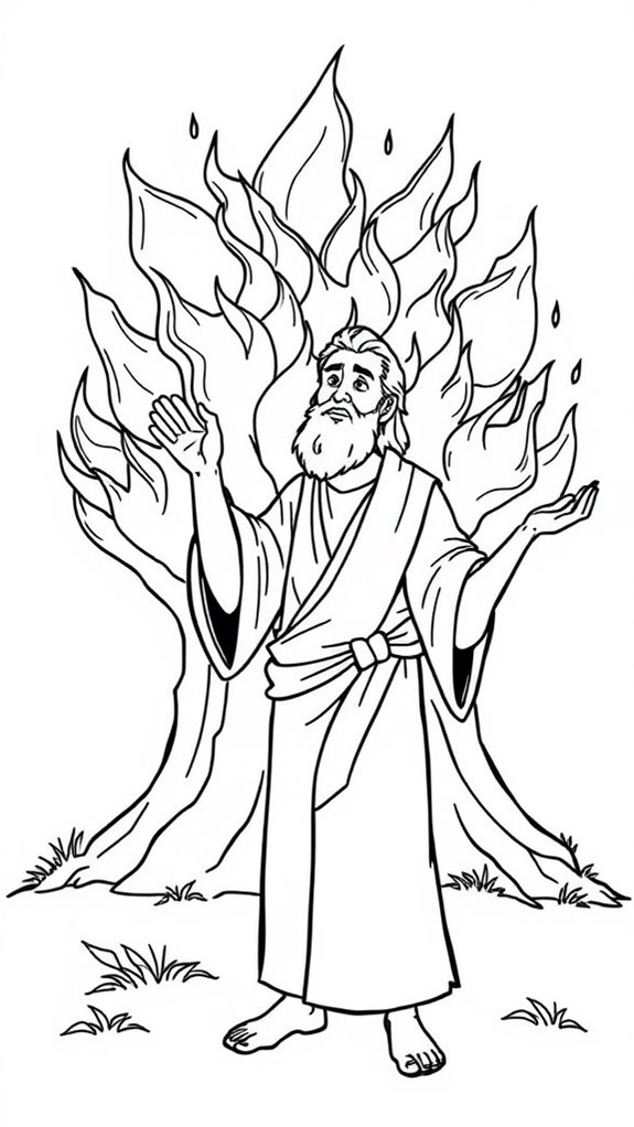 moses encounters divine fire