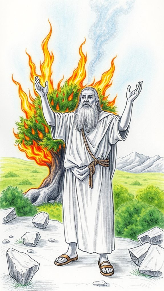 moses encounters divine fire