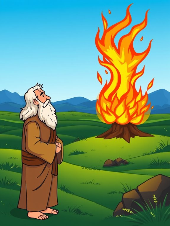 moses encounters divine flame