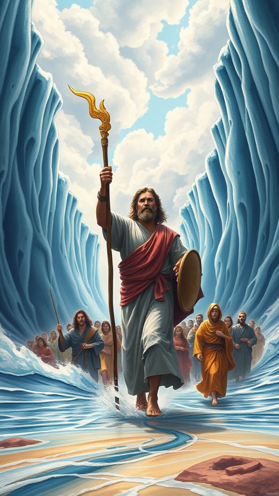 moses guiding hebrew exodus