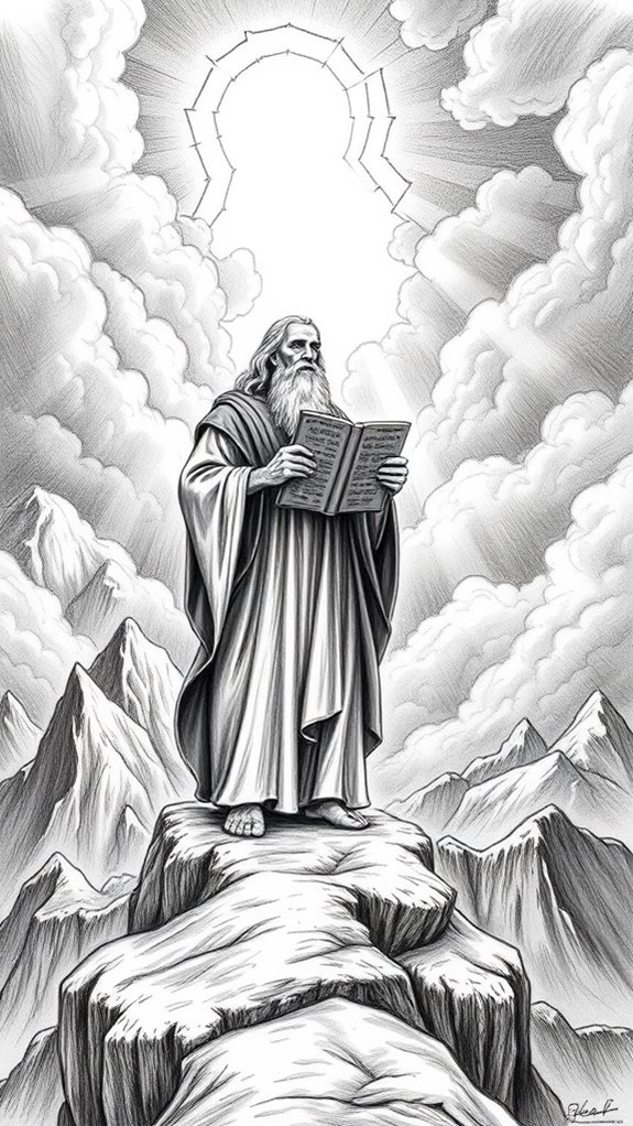 moses receiving divine commandments