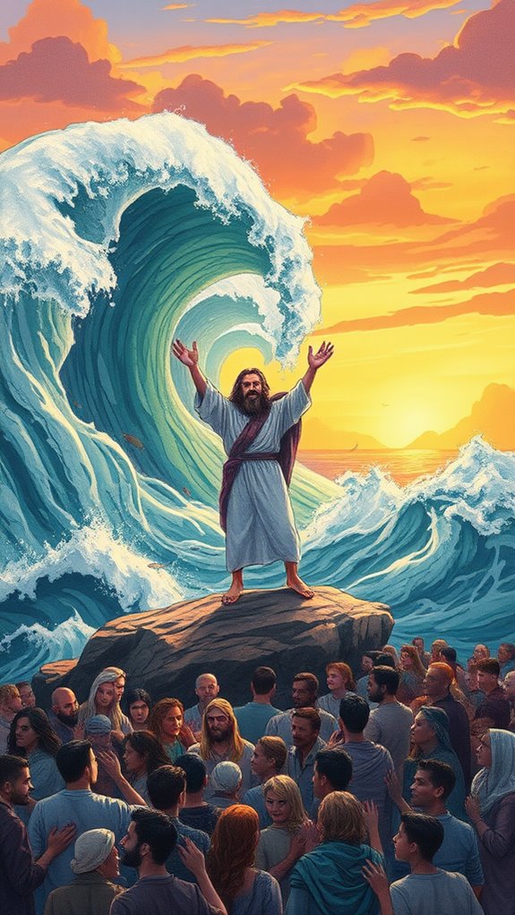 moses splitting the sea