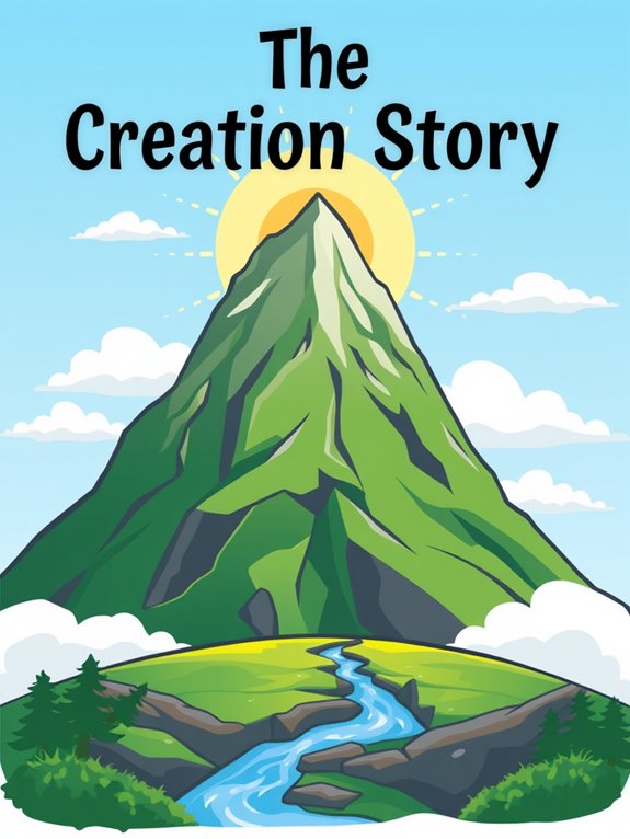 mountain clipart creation story