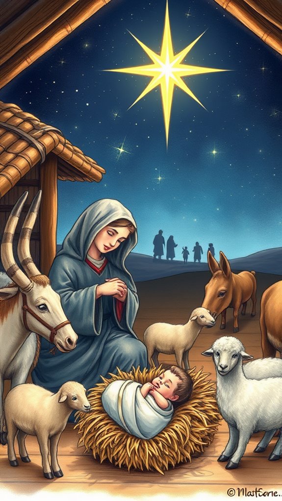 nativity scene artistic depiction