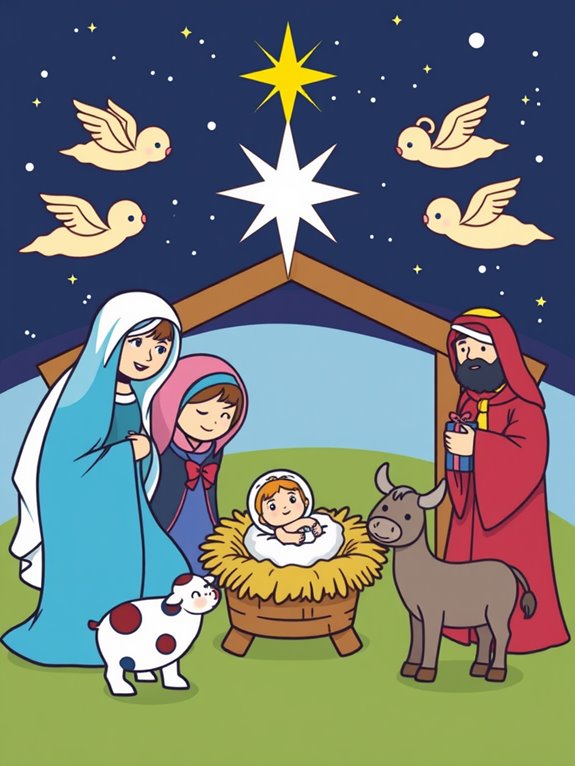 nativity scene clipart image