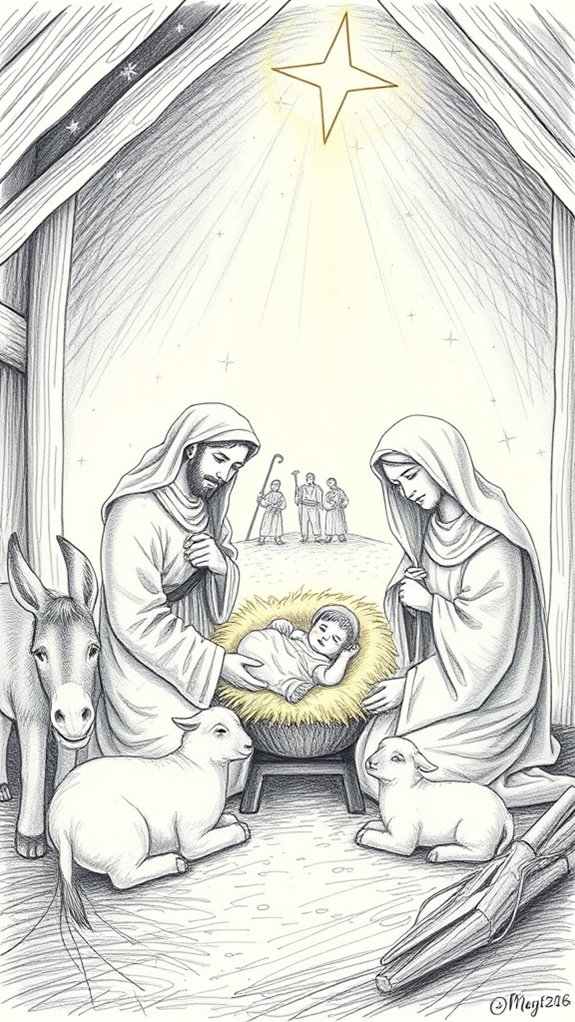 nativity scene of jesus