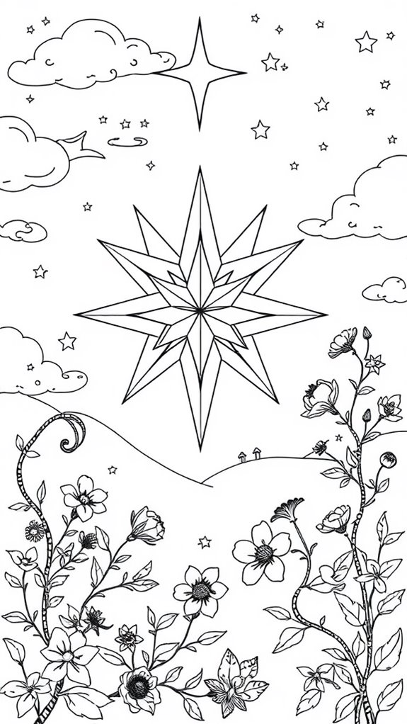 nature themed coloring page