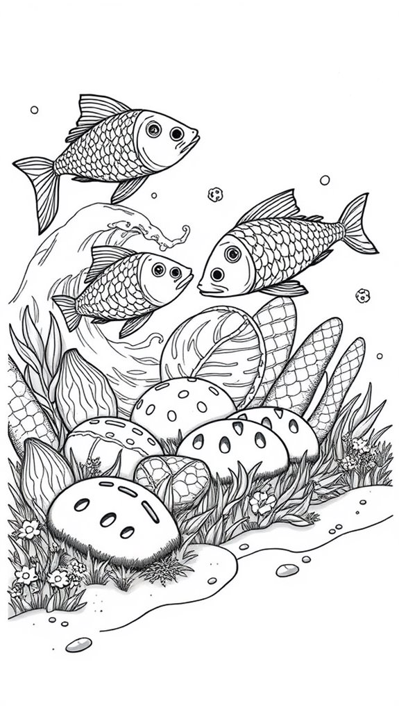 nature themed coloring page