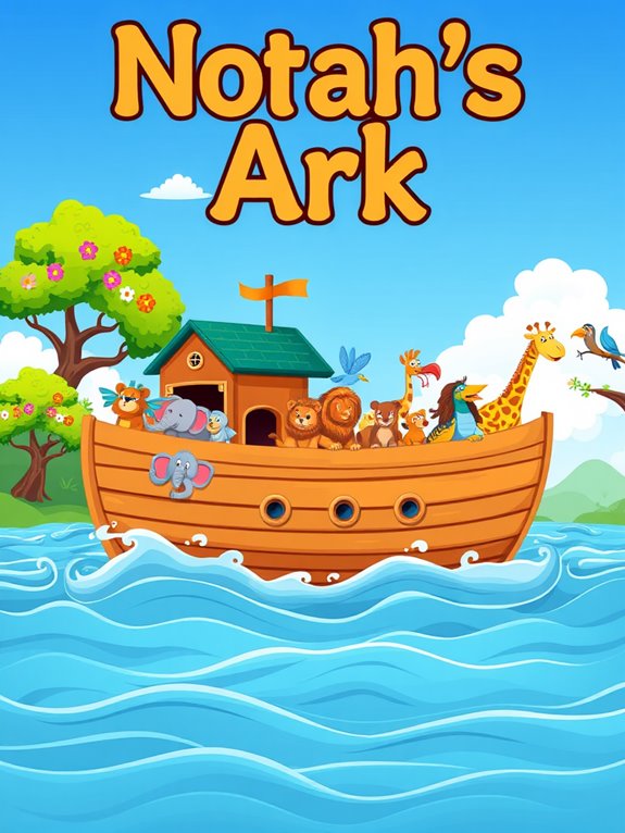 noah s ark and trees