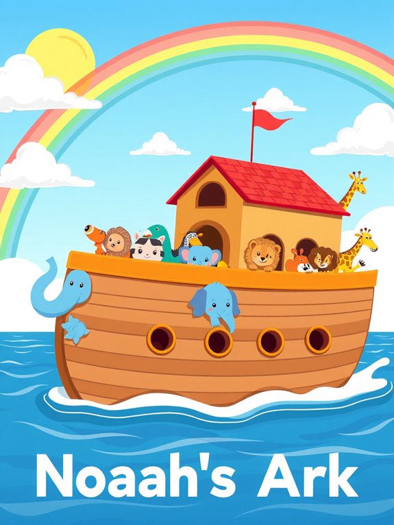 noah s ark animal illustration