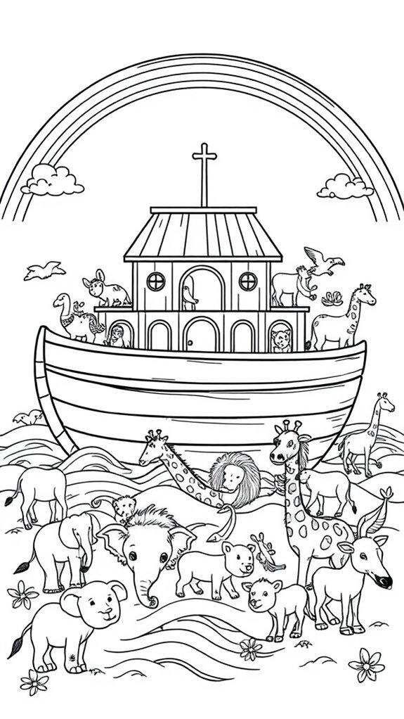 noah s ark coloring activity