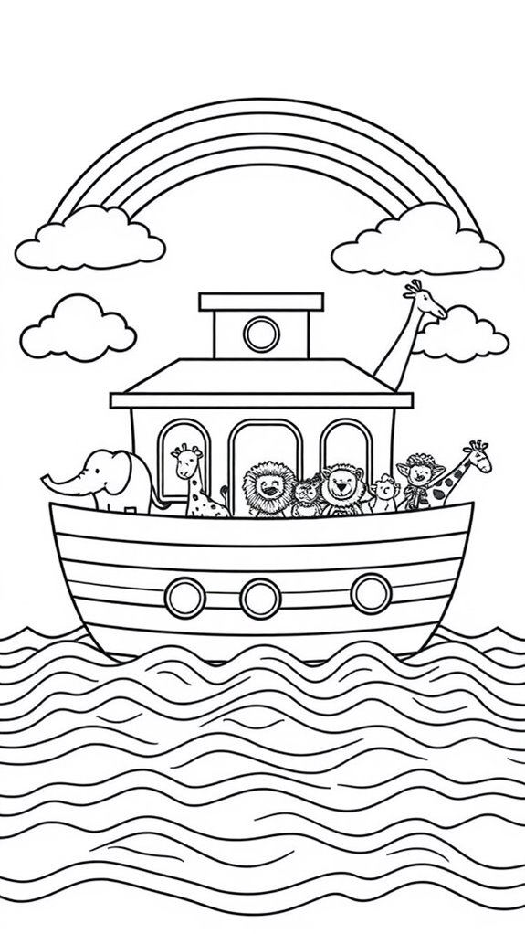 noah s ark coloring activity