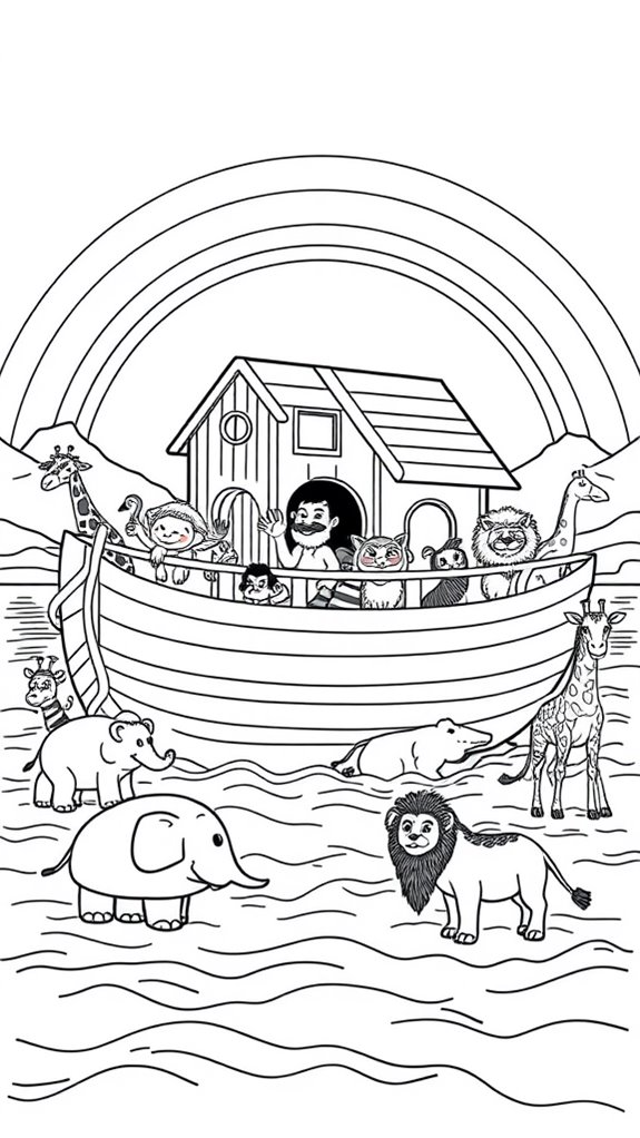 noah s ark coloring activity