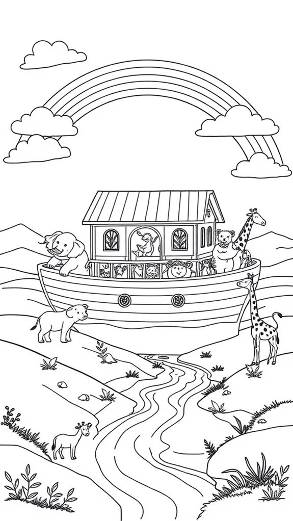 noah s ark coloring activity