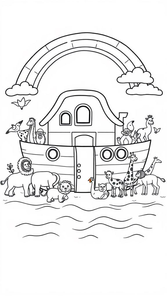 noah s ark coloring activity