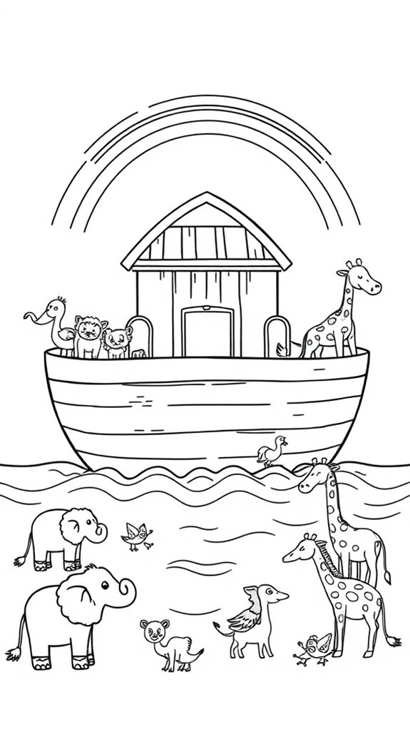 noah s ark coloring activity