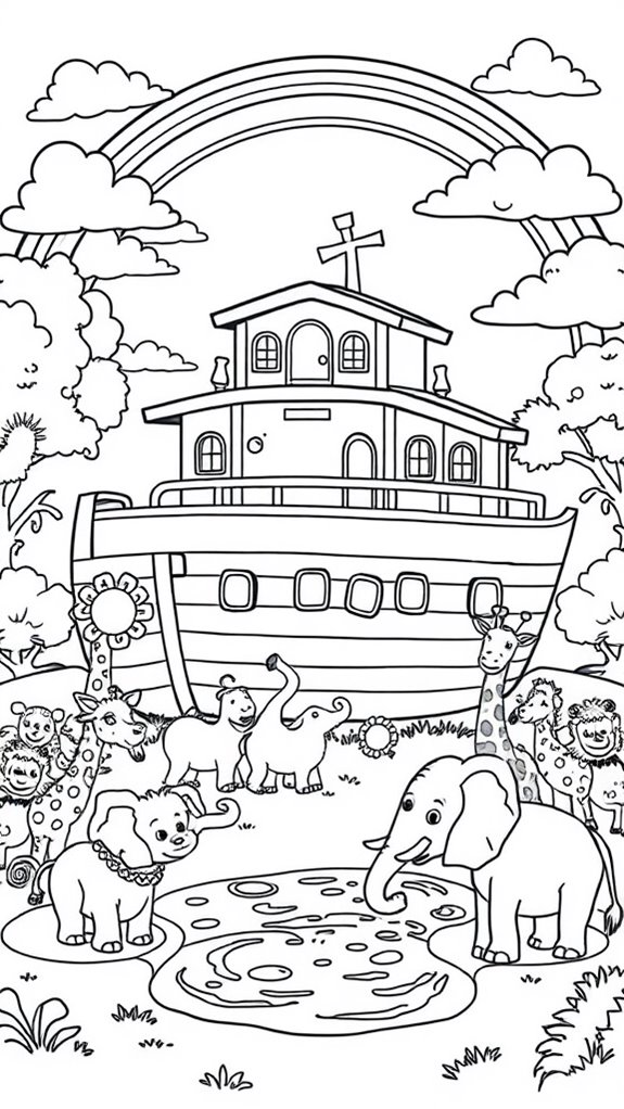 noah s ark coloring fun