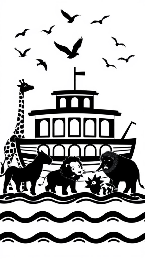 noah s ark coloring page