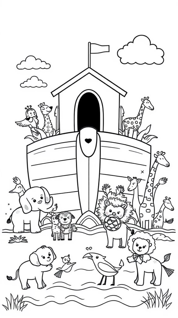 noah s ark coloring page