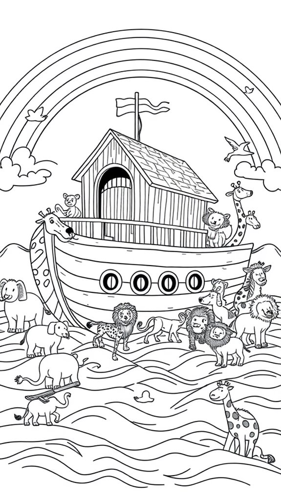 noah s ark coloring page