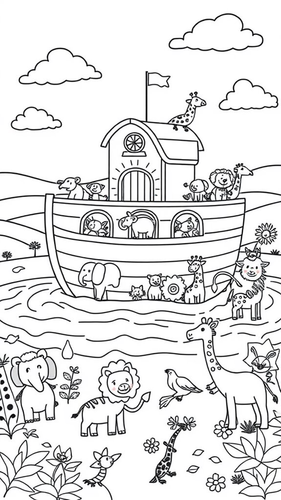 noah s ark coloring page