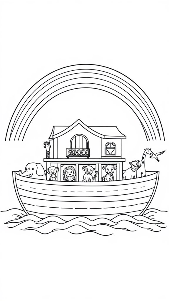 noah s ark coloring page