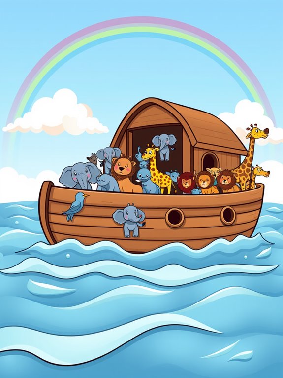 noah s ark illustration graphic