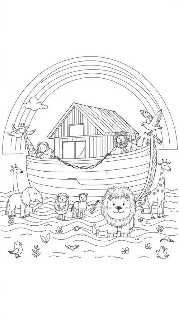 noah s ark simple illustration