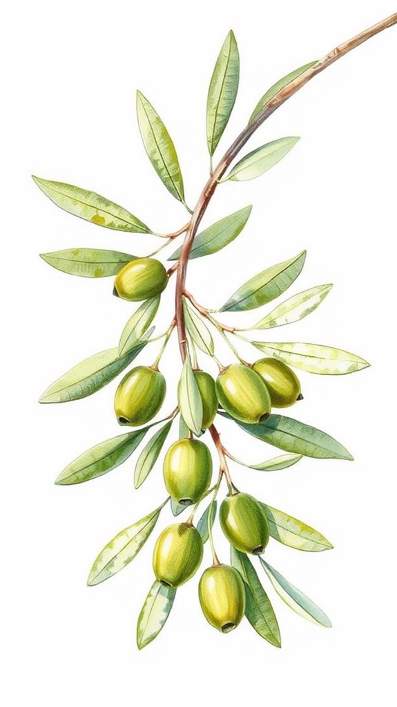 olive branch artistic representation