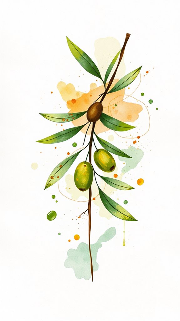 olive branch concept illustration