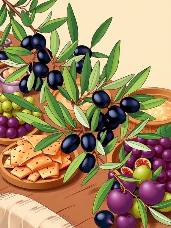 olive branch feast clipart