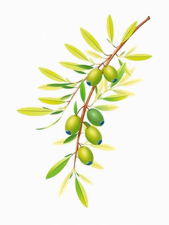 olive branch illustration graphic