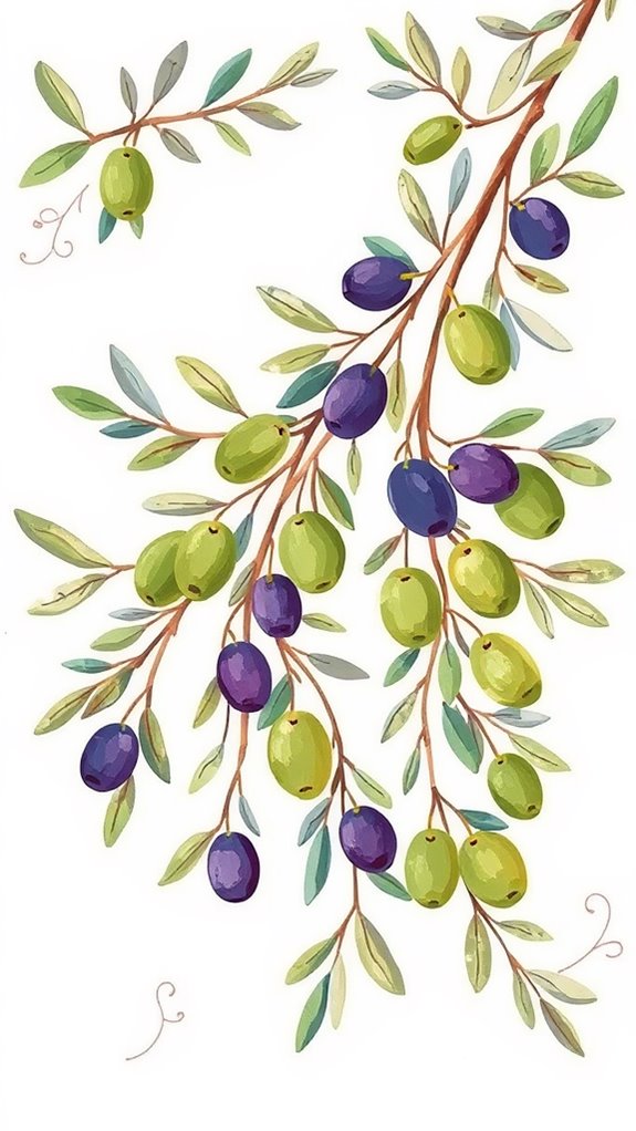 olive branch whimsical design