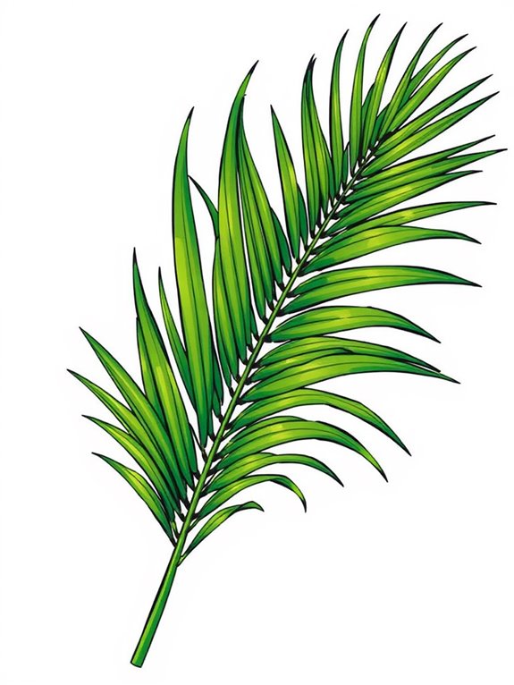 palm branch clipart design