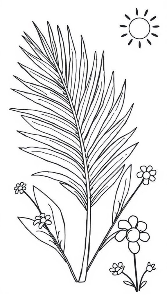 palm sunday coloring page