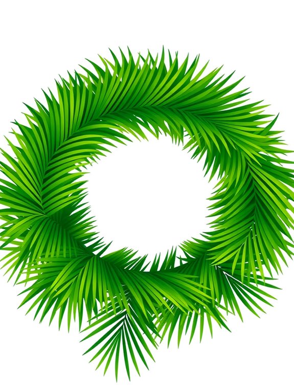 palm wreath clipart image