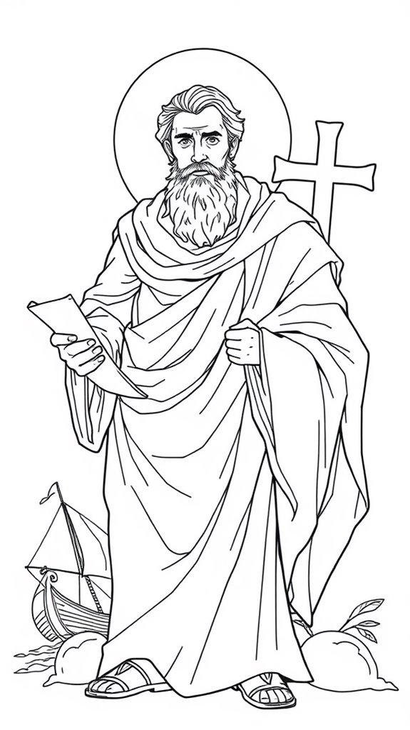 paul the apostle coloring page