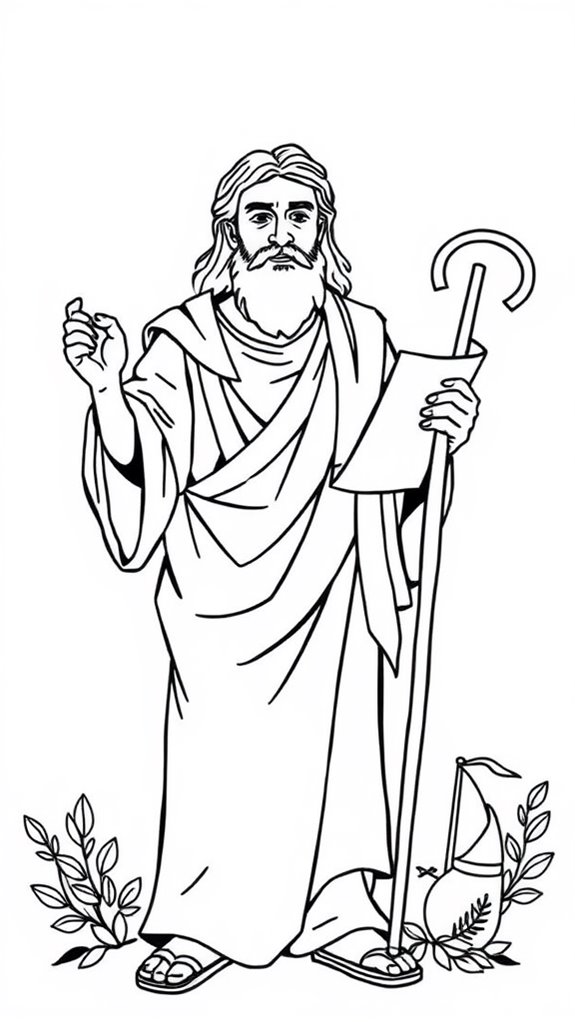 paul the apostle coloring page