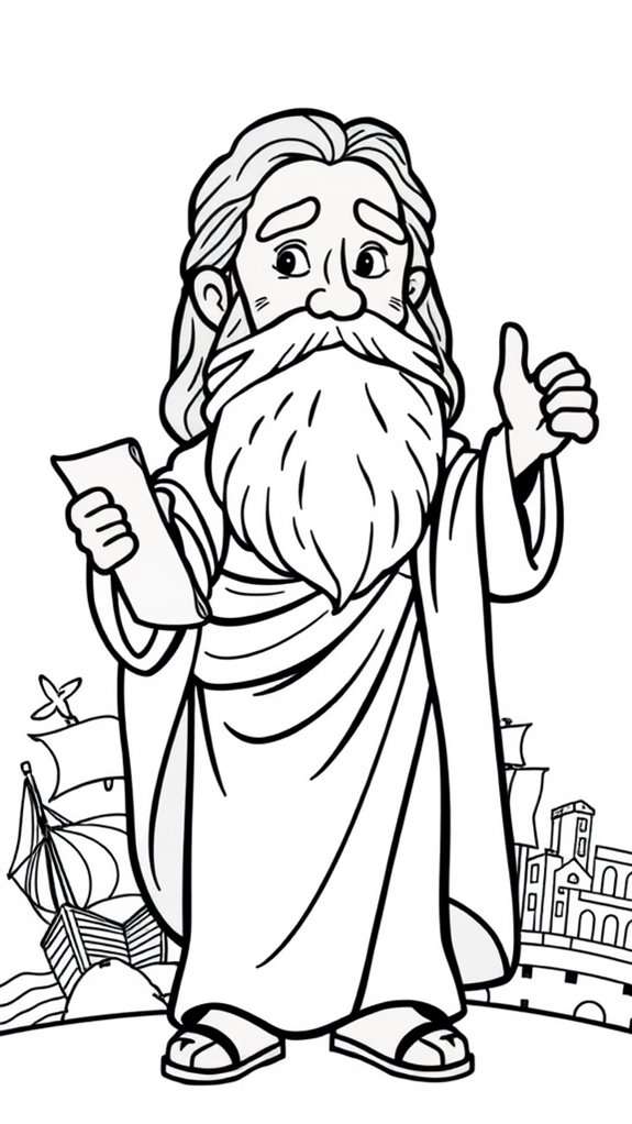 paul the apostle coloring page