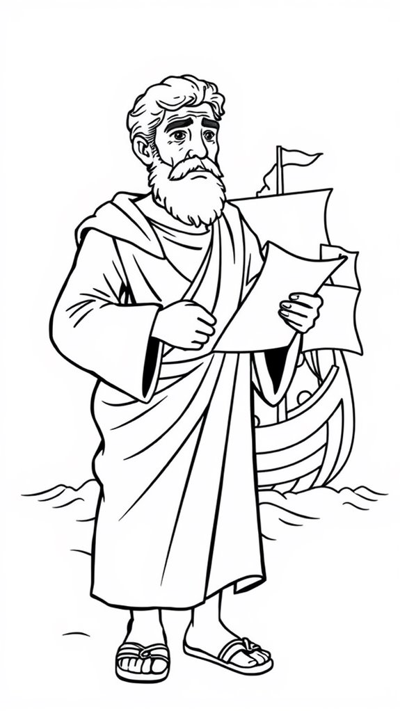 paul the apostle coloring page