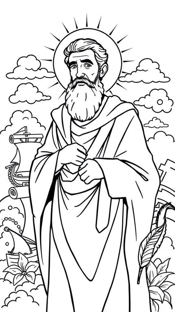 paul the apostle coloring page